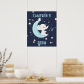 ベビー象パーソナライズされた魚釣り4スターズポスター ポスター (キッチン)