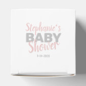 ベビー象ピンクベビーシャワー フェイバーボックス (上部)