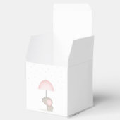 ベビー象ピンクベビーシャワー フェイバーボックス (オープン)