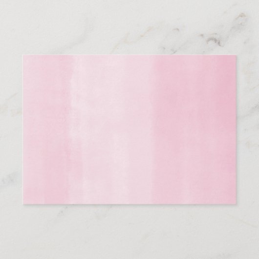 ベビー象ピンク金ゴールドはベビーの本を星にする エンクロージャーカード (裏面)