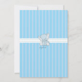 ベビー象フォト招待状 招待状 (裏面)