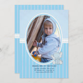 ベビー象フォト招待状 招待状 (正面/裏面)