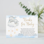 ベビー象ブルー金ゴールドはベビーの本を星にする エンクロージャーカード (スタンド正面)