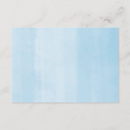 ベビー象ブルー金ゴールドはベビーの本を星にする エンクロージャーカード (裏面)