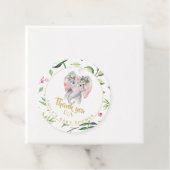 ベビー象モノグラムピンクフローラありがとう フェイバータグ (インサイチュ)