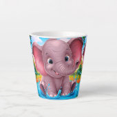 ベビー象ラテコーヒーマグ カフェラテマグ (正面)