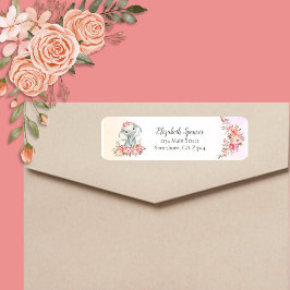 ベビー象差出人住所 ラベル