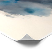 ベビー象水彩画子供部屋ウォールアートポスター ポスター (角)