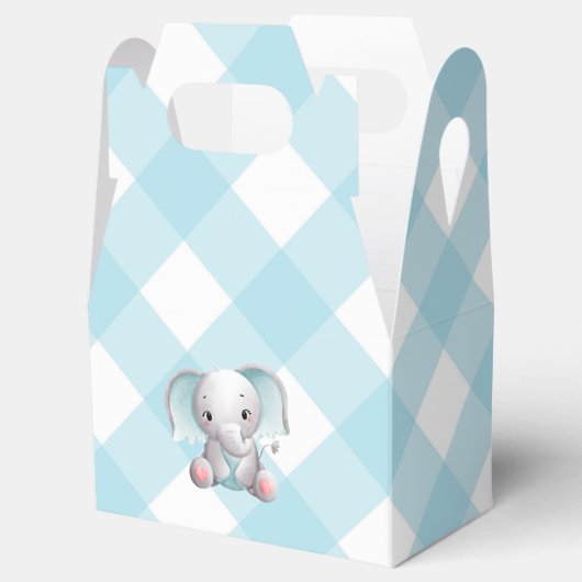 ベビー象男の赤ちゃんフライトボックスプレイドギンガム フェイバーボックス (オープン)