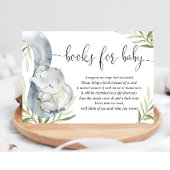 ベビー象男女兼用赤シャワー用の本 エンクロージャーカード