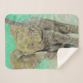 ベビー象絵画象 シェルパブランケット (正面(横))