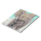 ベビー象絵画象 ノートパッド (回転)