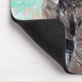 ベビー象絵画象 マウスパッド (コーナー)