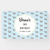 ベビー象誕生日歓迎 横断幕 (横)