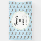 ベビー象誕生日歓迎 横断幕 (縦)