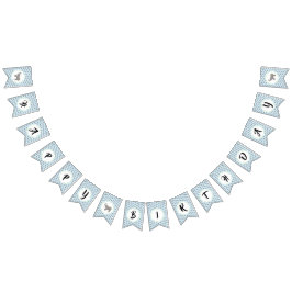 ベビー象誕生日 バンティングフラッグ