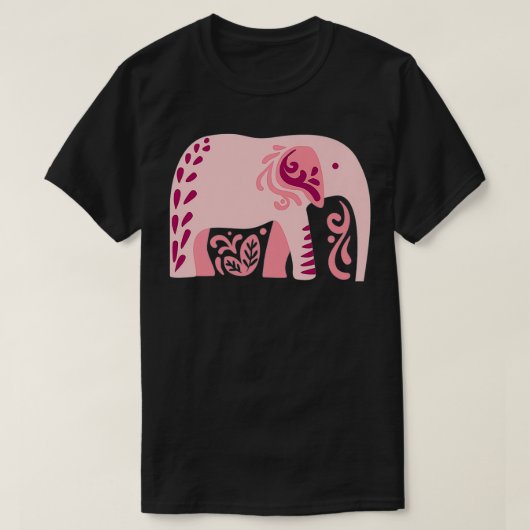 ベビー象踊りDab象ファンとMa Tシャツ (デザイン正面)