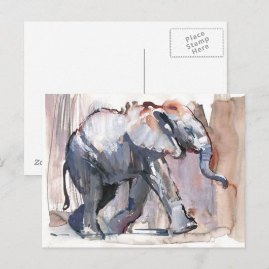 ベビー象2012 ポストカード (正面/裏面)