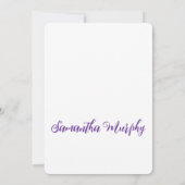 ベビー象 | ベビーシャワー招待状 招待状 (裏面)