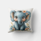 ベビー象（花） クッション (裏面)