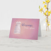 ベビー賛美のカード カード (黄色い花)