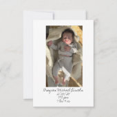 ベビー贈与用サンキューカード サンキューカード (正面)