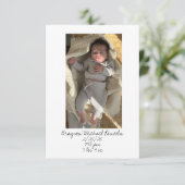 ベビー贈与用サンキューカード サンキューカード (スタンド正面)