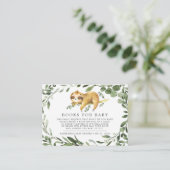 ベビー赤ちゃんシャワーカード用の寝台帳類 エンクロージャーカード (スタンド正面)