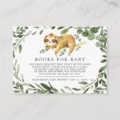 ベビー赤ちゃんシャワーカード用の寝台帳類 エンクロージャーカード (正面)