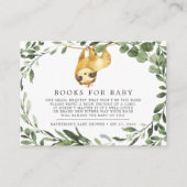 ベビー赤ちゃんシャワーカード用スロッスブック エンクロージャーカード (正面)