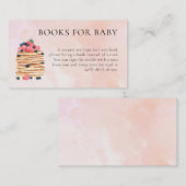 ベビー赤ちゃんシャワー囲いカード用の本 エンクロージャーカード (正面/裏面)