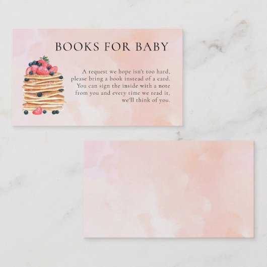 ベビー赤ちゃんシャワー囲いカード用の本 エンクロージャーカード (正面/裏面)