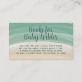 ベビー赤ちゃんシャワー囲いカード用の本 エンクロージャーカード (正面)