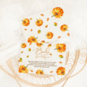 ベビー赤ちゃんシャワー用カボチャ本 エンクロージャーカード