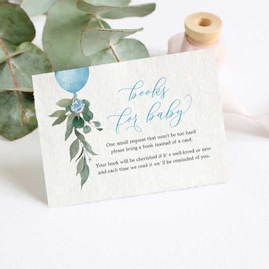 ベビー赤ちゃんシャワー用バルーン緑化書籍 エンクロージャーカード