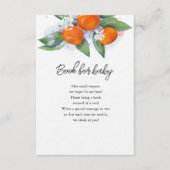 ベビー赤ちゃんシャワー用囲いカードブック エンクロージャーカード (正面)