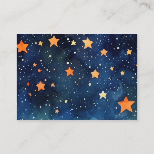 ベビー赤ちゃんシャワー要求カード用ブック エンクロージャーカード (裏面)