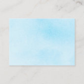 ベビー赤ちゃんシャワー要求カード用ブック エンクロージャーカード (裏面)