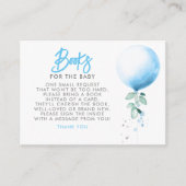 ベビー赤ちゃんシャワー要求カード用ブック エンクロージャーカード (正面)