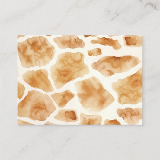 ベビー赤ちゃんシャワー要求カード用ブック エンクロージャーカード (裏面)