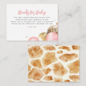 ベビー赤ちゃんシャワー要求カード用ブック エンクロージャーカード (正面/裏面)