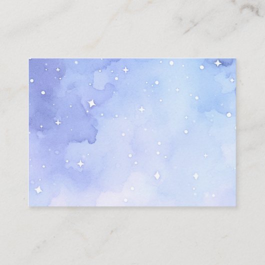 ベビー赤ちゃんシャワー要求カード用ブック エンクロージャーカード (裏面)