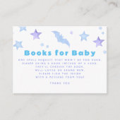 ベビー赤ちゃんシャワー要求カード用ブック エンクロージャーカード (正面)