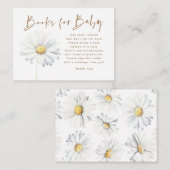 ベビー赤ちゃんシャワー要求カード用ブック エンクロージャーカード (正面/裏面)