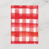 ベビー赤緑化動物赤ちゃんシャワー用の本 エンクロージャーカード (裏面)