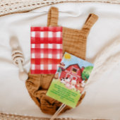 ベビー赤緑化動物赤ちゃんシャワー用の本 エンクロージャーカード