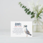 ベビー赤航海のちゃんシャワー要求カード用の本 エンクロージャーカード (スタンド正面)