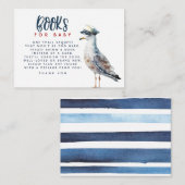 ベビー赤航海のちゃんシャワー要求カード用の本 エンクロージャーカード (正面/裏面)