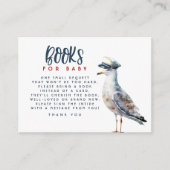 ベビー赤航海のちゃんシャワー要求カード用の本 エンクロージャーカード (正面)