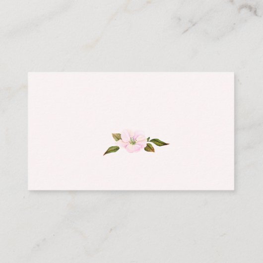 ベビー赤面ピンク春赤ちゃんシャワーの本 エンクロージャーカード (裏面)